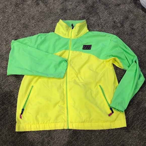 Nike Jackets & Coats Very Rare Vintage Aqua Gear Nike Lime Green